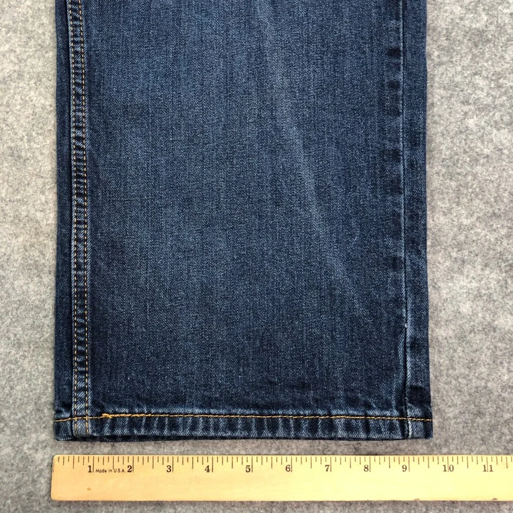 Levis 569 Mens Jeans 38x32 (fits 39x31) Straight Leg Blue Dark Wash Loose Fit
